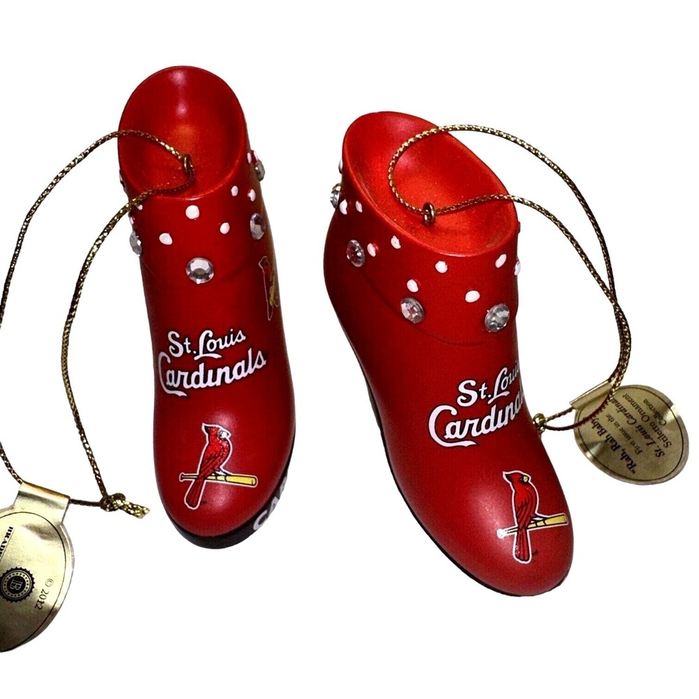 Bradford Exchange St. Louis Cardinals‎ Boot Ornament Rhinestone Decor - Picture 4 of 8